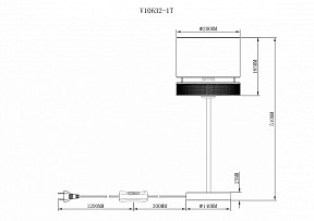 Настольная лампа декоративная Moderli Gela черный арт. V10632-1T