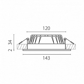 Встраиваемый светильник Lightstar ZoccoIP65 белый арт. 223120IP65CCT