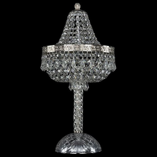 Настольная лампа декоративная Bohemia Ivele Crystal 1927 металл арт. 19271L4/H/25IV Ni