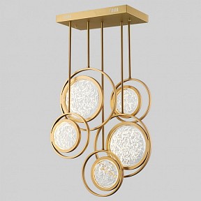 Люстра на штанге Imperiumloft Мун lighting collection L60 золото арт. CAMEO01
