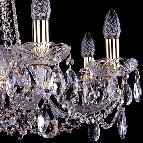 Подвесная люстра Bohemia Ivele Crystal 1402 золото арт. 1402/8/240/G