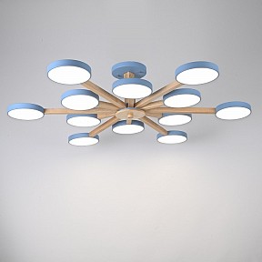 Люстра на штанге Imperiumloft TURNA Blue голубой арт. TURNA-B01