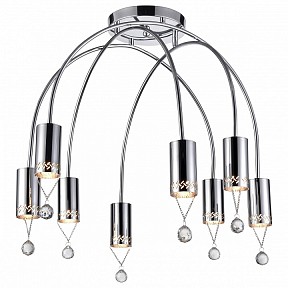 Потолочная люстра Vele Luce Pioggia серый арт. VL4283L08