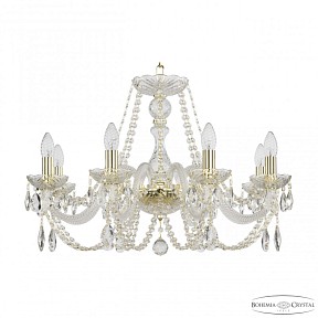 Подвесная люстра Bohemia Ivele Crystal 101 золото арт. 101/8/240 G