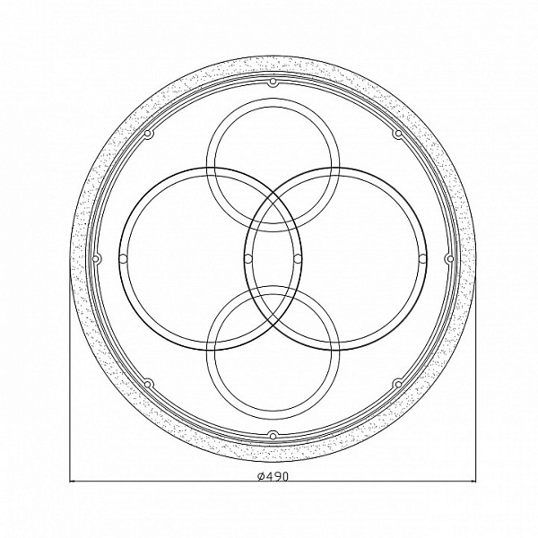 Накладной светильник Escada Module белый арт. 10235/4LED ROUND