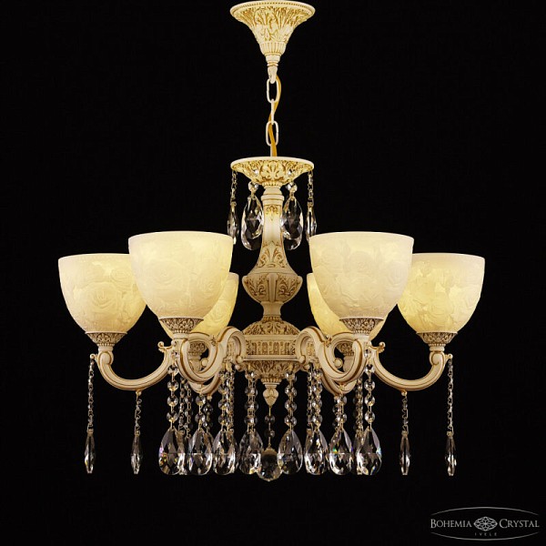 Подвесная люстра Bohemia Ivele Crystal AL7801 белый арт. AL78101/6/175 A WMG P1 U Rose