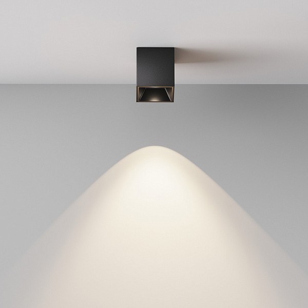 Накладной светильник Maytoni Technical Alfa LED черный арт. C064CL-5W4K-SQ-B