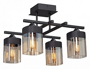 Потолочная люстра Vitaluce V4797 черный арт. V4797-1/4PL