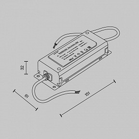 Блок питания Maytoni Power Supply Parity белый арт. TRA130DR-100W