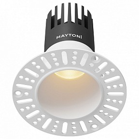 Встраиваемый светильник Maytoni Dip белый арт. DL120-10W-2.7K-TRS-W