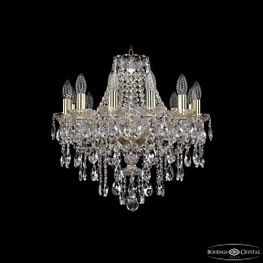 Подвесная люстра Bohemia Ivele Crystal 1415 золото арт. 1415/12/165 G