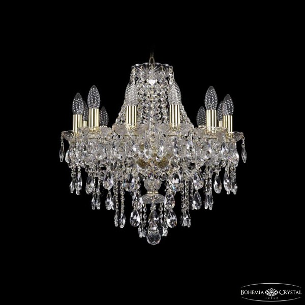 Подвесная люстра Bohemia Ivele Crystal 1415 золото арт. 1415/12/165 G