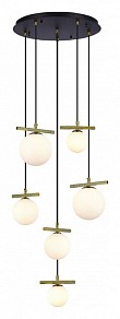 Подвесной светильник iLamp Golden латунь арт. 2134-6D BR+MBK