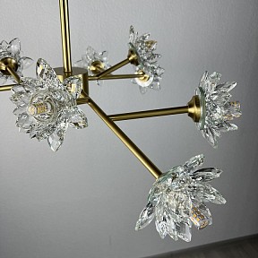 Люстра на штанге Imperiumloft LOTOS золото арт. LOTOS-TWO01