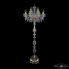 Торшер Bohemia Ivele Crystal 1403 золото арт. 1403T1/8+4/195-165 G