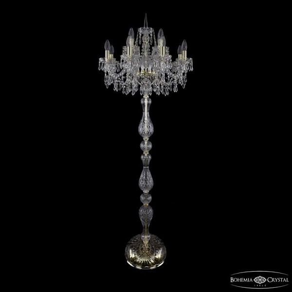 Торшер Bohemia Ivele Crystal 1403 золото арт. 1403T1/8+4/195-165 G