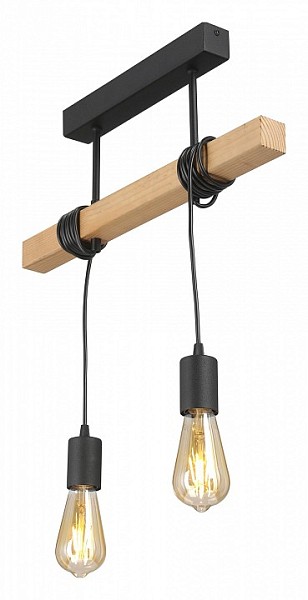 Подвесной светильник Vitaluce V2860 коричневый арт. V2860-1/2PL
