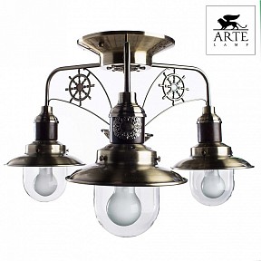 Потолочная люстра Arte Lamp Sailor бронза арт. A4524PL-3AB