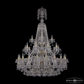 Подвесная люстра Bohemia Ivele Crystal 1409 золото арт. 1409/20+10+5/400/XL-159/3d G