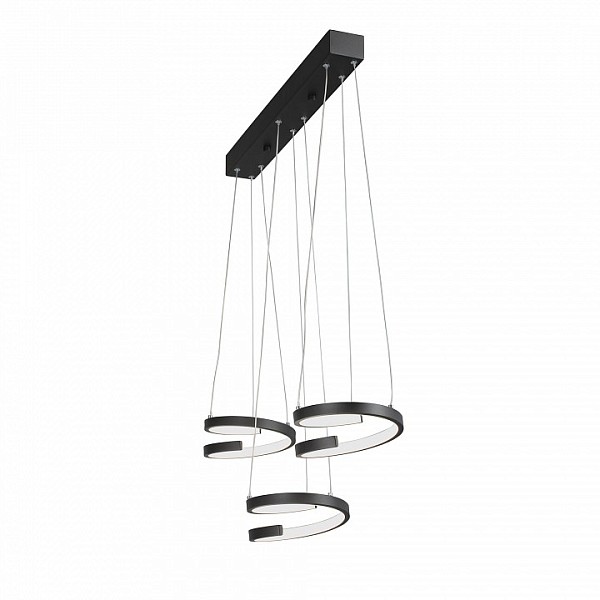 Подвесной светильник Vitaluce V3047 черный арт. V3047-1/3S