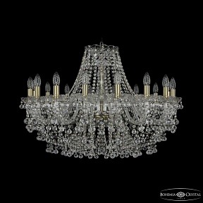 Подвесная люстра Bohemia Ivele Crystal 1409 золото арт. 1409/16/300 Pa