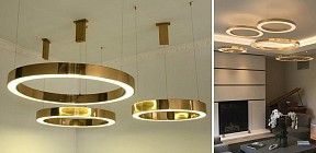 Подвесной светильник Imperiumloft Light Ring Horizontal золото арт. 40.1454-40