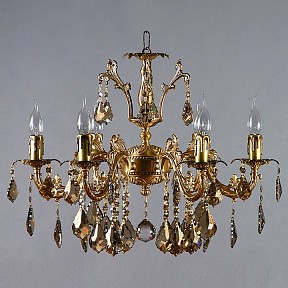 Подвесная люстра Ambiente by Brizzi Granada бронза арт. 2118/6 AB Honey Leaf