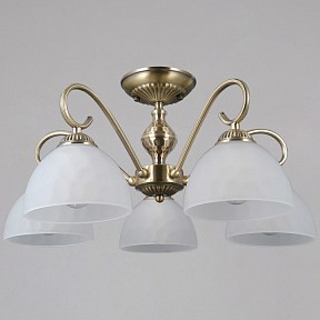 Люстра на штанге ILLUMICO  бронза арт. IL0894-5CSQ-26 AB ELITE