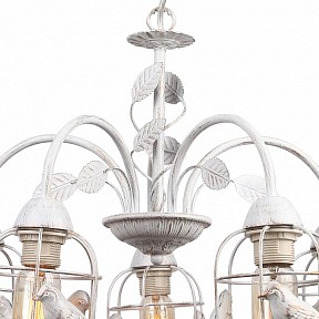 Подвесная люстра Arte Lamp Cincia белый арт. A5090LM-5WG