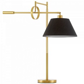 Настольная лампа декоративная LUMINA DECO 1124 латунь арт. LDT 1124 MD+BK