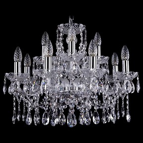 Подвесная люстра Bohemia Ivele Crystal 1413 металл арт. 1413/8+4/200/Ni