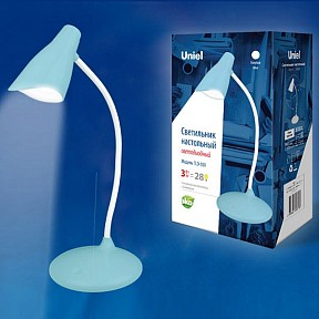 Настольная лампа офисная Uniel TLD-559 яркие арт. TLD-559 Blue/LED/280Lm/5000K/Dimmer
