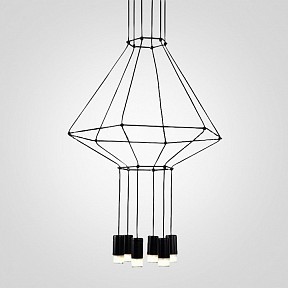 Подвесная люстра Imperiumloft Vibia Wireflow черный арт. 40,1641
