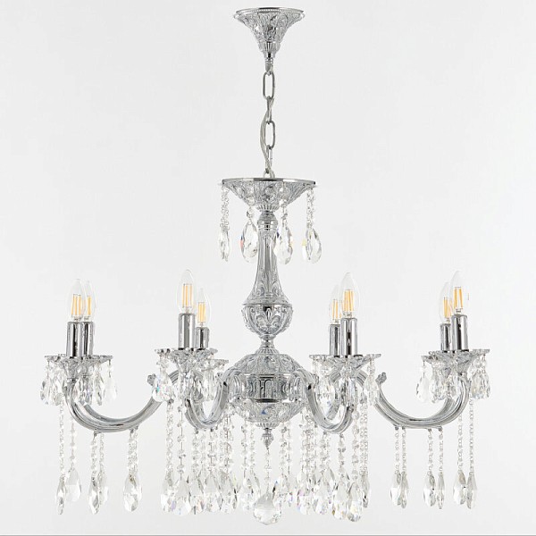 Подвесная люстра Bohemia Ivele Crystal AL7801 никель арт. AL78101/8/250 A NW