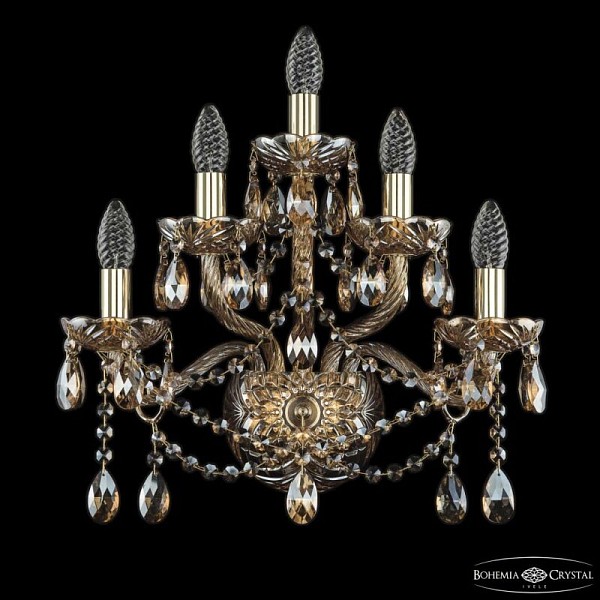 Бра Bohemia Ivele Crystal 1413 золото арт. 1413B/2+2+1/165 G M721