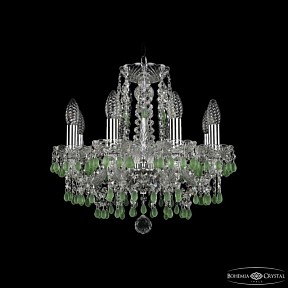 Подвесная люстра Bohemia Ivele Crystal 1410 никель арт. 1410/8/141 Ni V5001