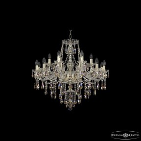 Подвесная люстра Bohemia Ivele Crystal 1415 золото арт. 1415/12+6/300 G K801
