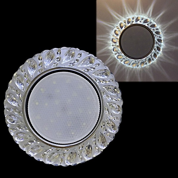 Встраиваемый светильник Reluce 53412-1 неокрашенный арт. 53412-9.0-001PL GX53+LED4W CL