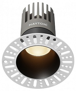 Встраиваемый светильник Maytoni  черный арт. DL122-15W-3K-TRS-B