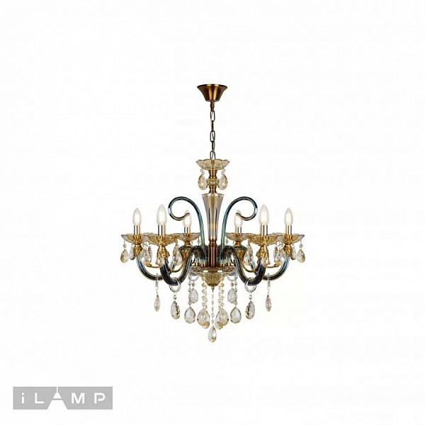 Подвесная люстра iLamp Asia бронза арт. 61081-6 BR