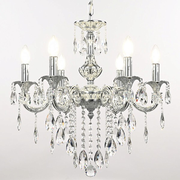 Подвесная люстра Bohemia Ivele Crystal AL7901 никель арт. AL79101/6/175 B NW