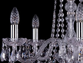 Подвесная люстра Bohemia Ivele Crystal 1402 металл арт. 1402/5/195/Ni