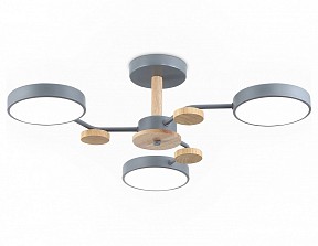 Люстра на штанге Ambrella Light FL дерево арт. FL4856