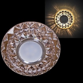 Встраиваемый светильник Reluce  коричневый арт. 22046-9.0-001PL MR16+LED3W TEA