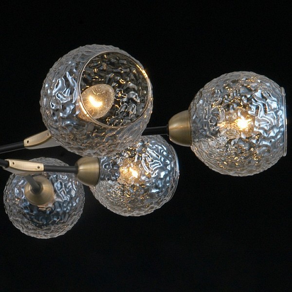Люстра на штанге ILLUMICO  бронза арт. IL0253-8CSQ-79 BK AB