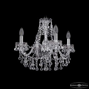Подвесная люстра Bohemia Ivele Crystal 1409 никель арт. 1409/4/160 Ni