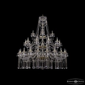 Подвесная люстра Bohemia Ivele Crystal 1413 золото арт. 1413/20+10+5/530/3d G