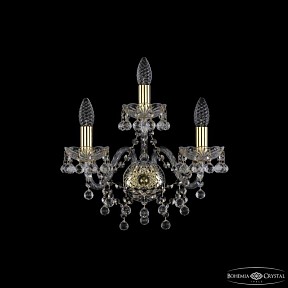 Бра Bohemia Ivele Crystal 1409 золото арт. 1409B/2+1/160 G