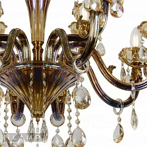 Подвесная люстра iLamp Asia бронза арт. 61081-8+4 BR