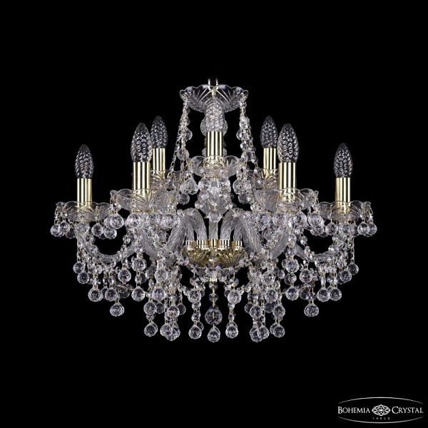 Подвесная люстра Bohemia Ivele Crystal 1409 золото арт. 1409/6+3/195 G